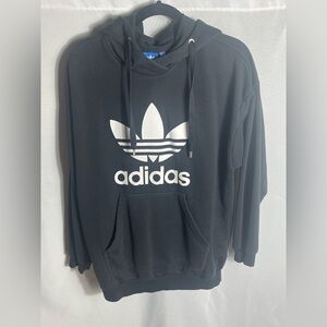 Adidas Trefoil Hoodie Black L Streetwear Urban Skater Retro Pullover